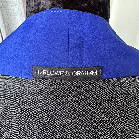 Harlow & Graham Wrap Front Blouse With Mesh Cutout Size Sm - Picture 5 of 5